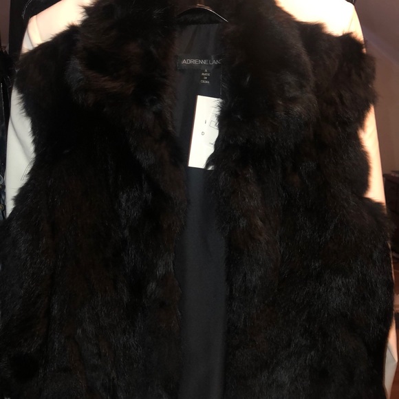Adrienne Landau Jackets & Blazers - Adrienne Landau Rabbit Fur Vest Brand New w/Tags